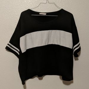 Black and White crop top
